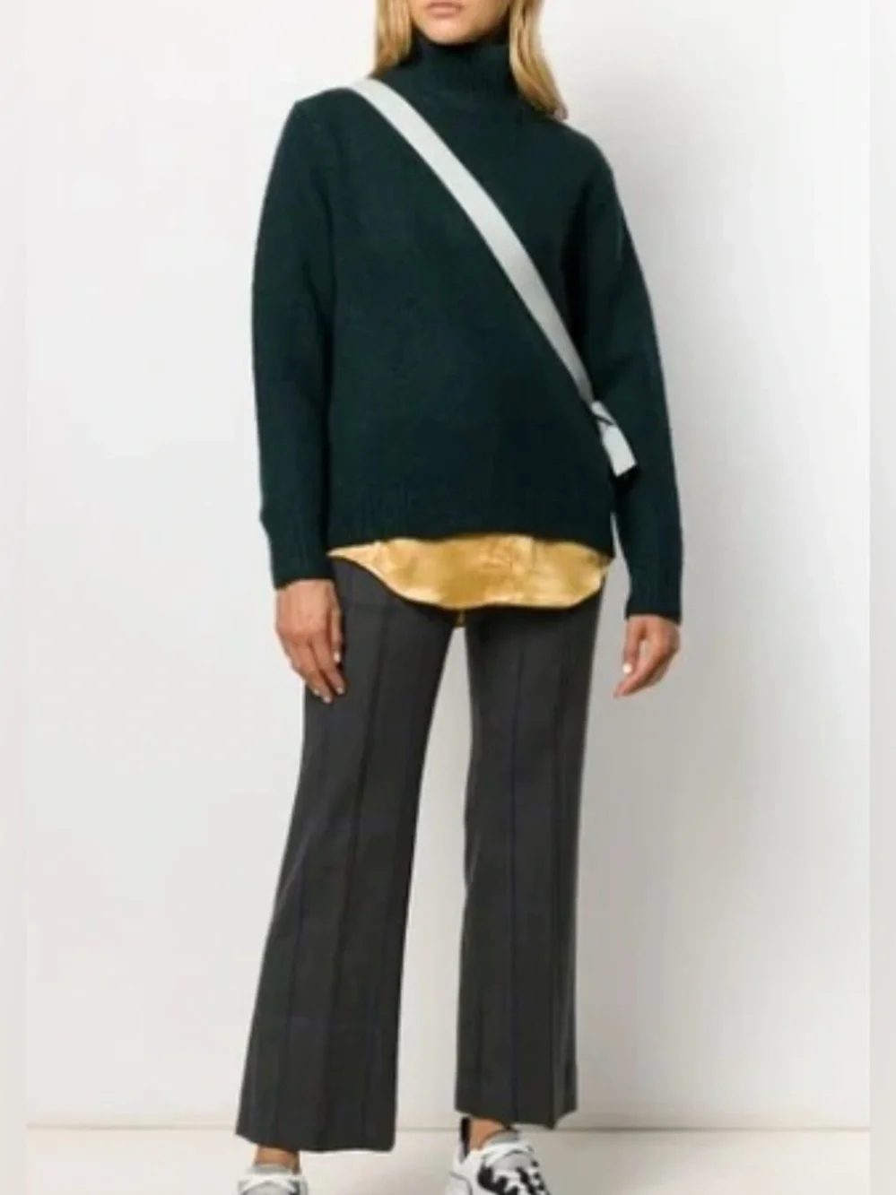 Acne Studios Bottle Green Turtleneck Sweater - Picture 2 of 12